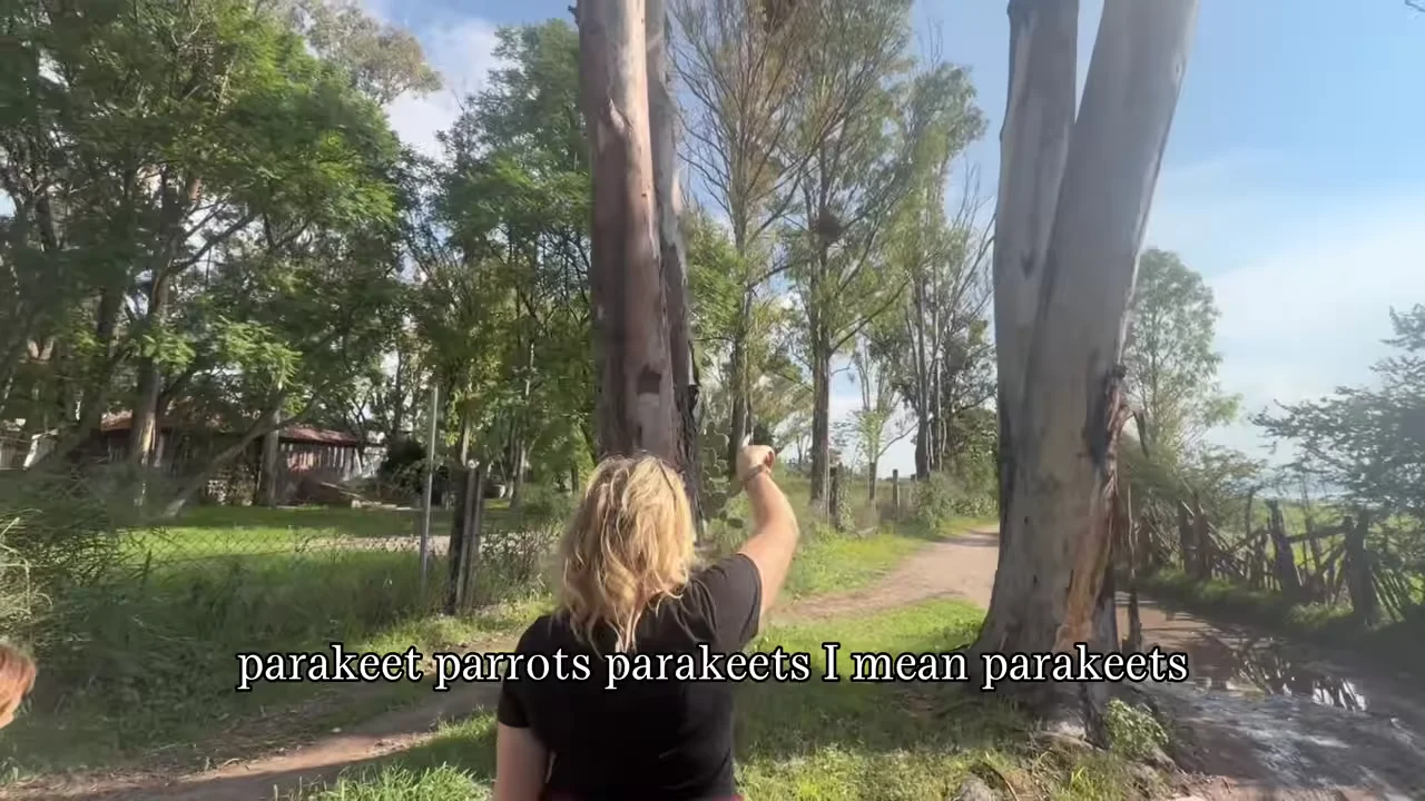 Otro momento del paseo de Michelle